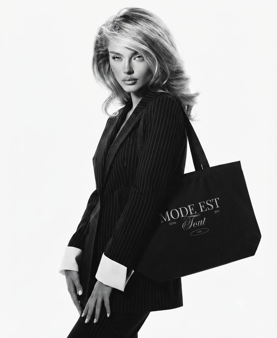 Mode Est Tout | Eco-Friendly Fashion Tote Bag | by Charme Pur