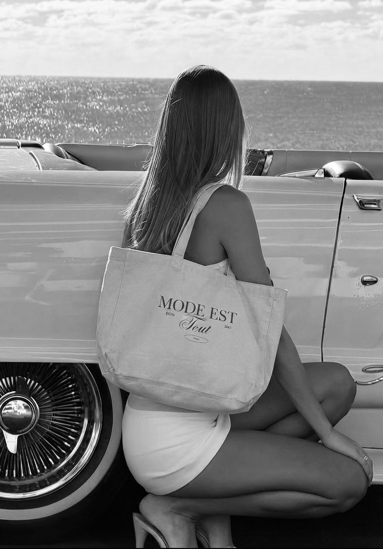 Mode Est Tout | Eco-Friendly Fashion Tote Bag | by Charme Pur