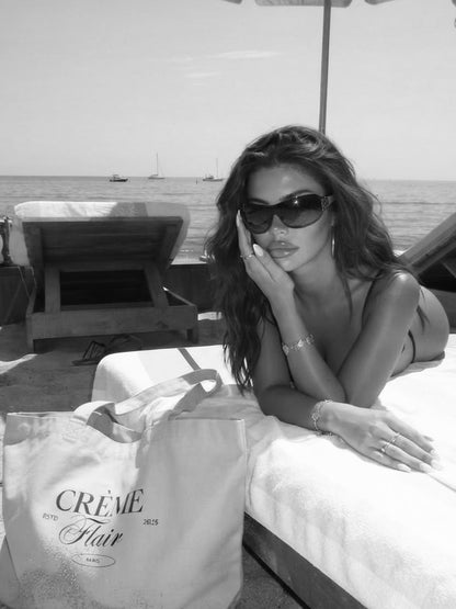Crème Flair | Eco-Friendly Fashion Tote Bag | by Charme Pur