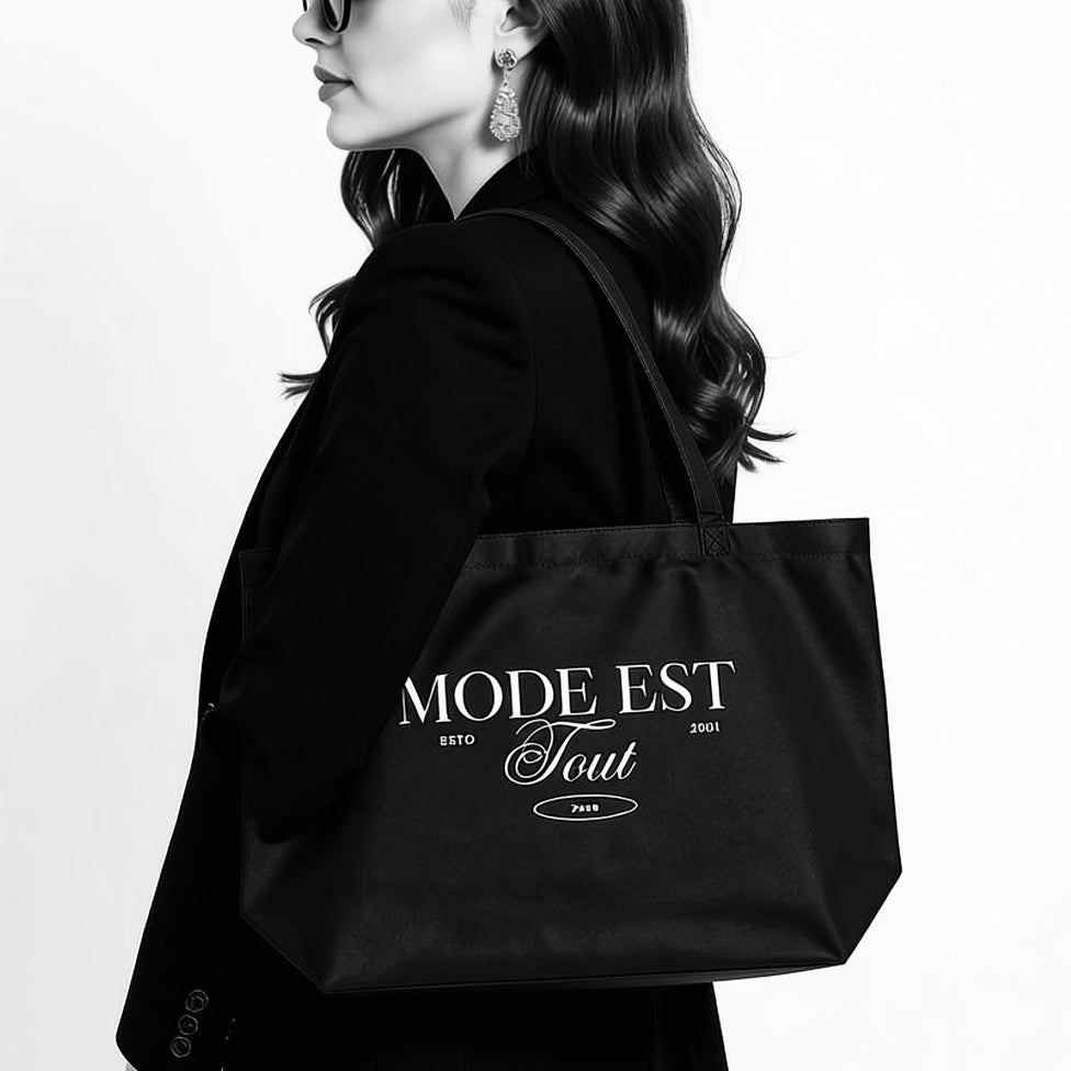Mode Est Tout | Eco-Friendly Fashion Tote Bag | by Charme Pur