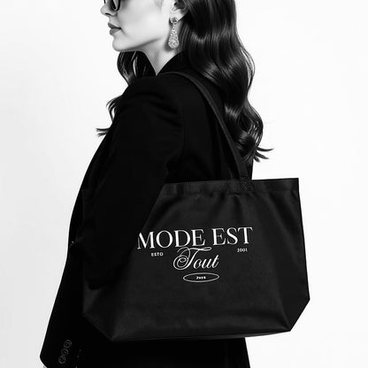 Mode Est Tout | Eco-Friendly Fashion Tote Bag | by Charme Pur