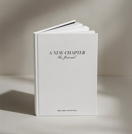 "A New Chapter" - Matte Hardcover Journal | Begin Again With Intention