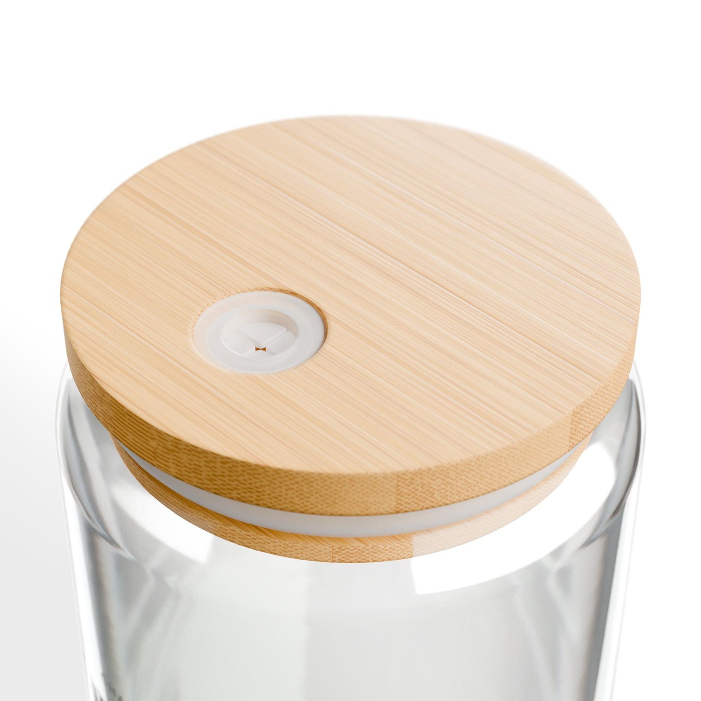 Douceur Noire | Chic Glass Sipper with Bamboo Lid