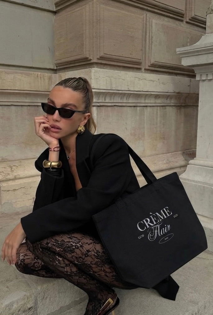 Crème Flair | Eco-Friendly Fashion Tote Bag | by Charme Pur