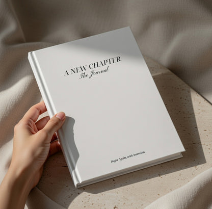 "A New Chapter" - Matte Hardcover Journal | Begin Again With Intention